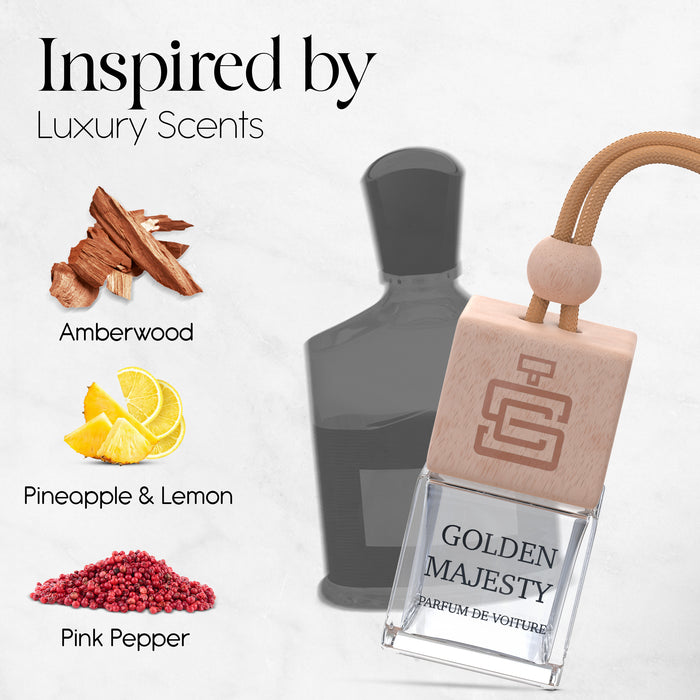 Golden Majesty Luxury Car Air Freshener Inspired by Aventus